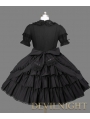 Black Short Sleeves Sweet Gothic Lolita Dress