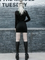 Black Street Fashion Gothic Punk Grunge Irregular Mini Skirt