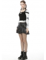 Dark Mysterious Forest Pattern Gothic Mini Skirt