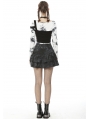 Dark Mysterious Forest Pattern Gothic Mini Skirt