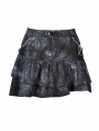 Dark Mysterious Forest Pattern Gothic Mini Skirt