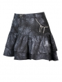 Dark Mysterious Forest Pattern Gothic Mini Skirt