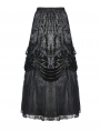 Black Vintage Gothic Gorgeous Velvet Long Skirt