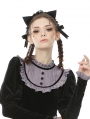 Black Sweet Gothic Cat Ears Headdress