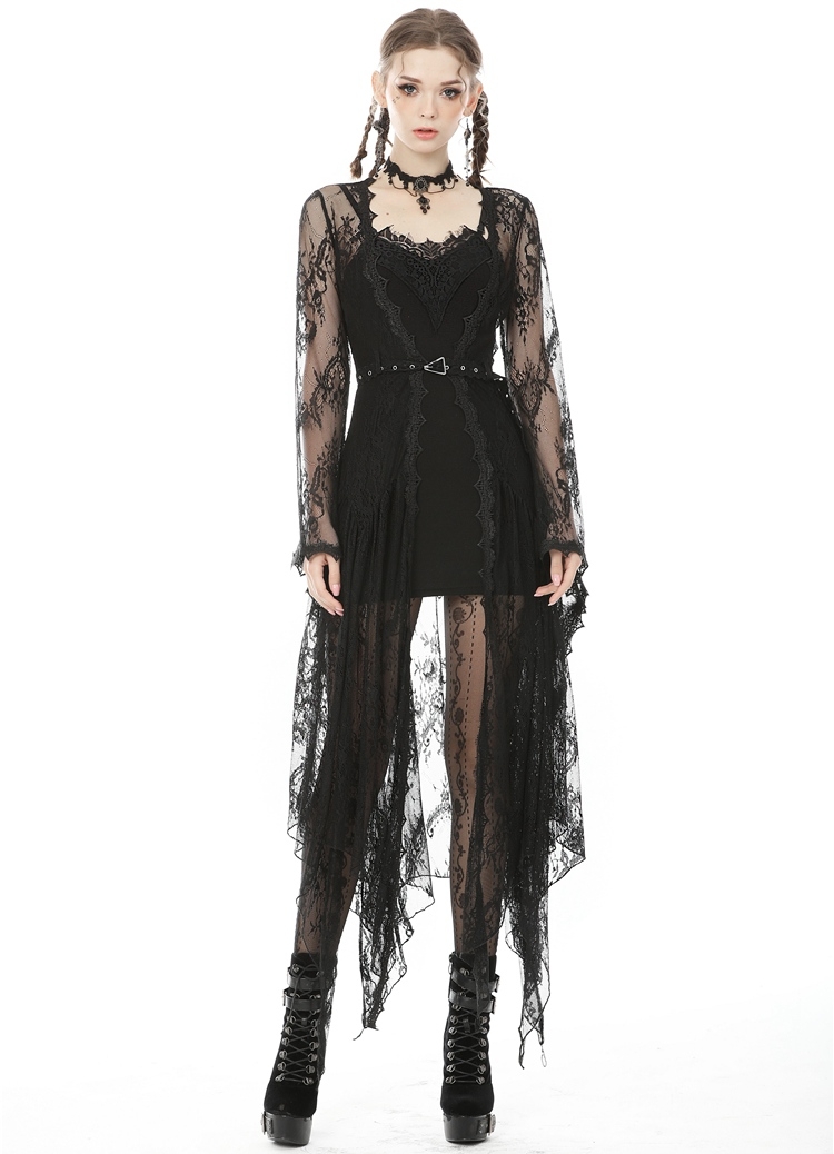 Black Sexy Gothic Slim Sleeveless Mini Dress