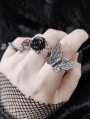 Dark Gothic Butterfly Ring