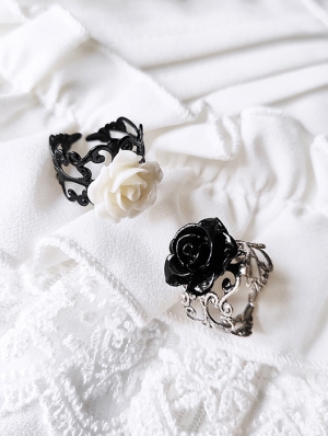 Vintage Gothic Rose Ring