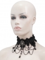Black Dark Gothic Chain Lace Necklace