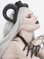 Black Gothic Devil Horn Headdress