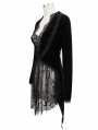 Black Vintage Gothic Sexy Velvet Lace Jacket for Women