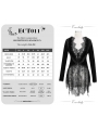 Black Vintage Gothic Sexy Velvet Lace Jacket for Women