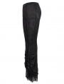 Black Vintage Gothic Sexy Flared Trousers for Women