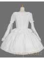 White Long Trumpet Sleeves Sweet Lolita Dress