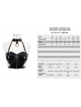 Black Gothic Punk PU Leather Sexy Corset Top for Women