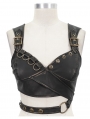 Brown Steampunk Do Old Vest Top for Women