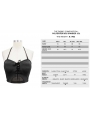 Black Gothic Corset Top for Women