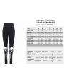 Black Gothic Punk Skull Pattern Long Legging for Women