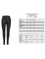 Black Gothic Sexy Transparent Net Legging for Women