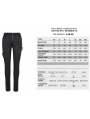 Black Gothic Punk Long Slim Trousers for Women