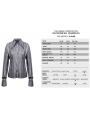 Silver Gothic Punk Long Sleeves Shirt for Women