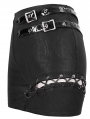 Black Sexy Gothic Punk Mini Skirt