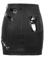 Black Sexy Gothic Punk Mini Skirt