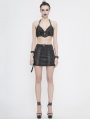 Black Gothic Punk Mini Skirt