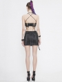 Black Gothic Punk Mini Skirt