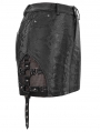 Black Gothic Punk Mini Skirt