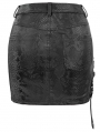 Black Gothic Punk Mini Skirt