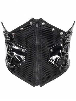 Black Gothic Punk Waistband for Women