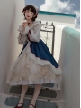 Snow White Off-the-Shoulder Long Sleeve Sweet Lolita OP Dress