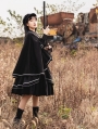 Loyal Chariot Black Naval Style Lantern Sleeve Gothic Lolita OP Dress