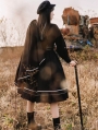 Loyal Chariot Black Naval Style Lantern Sleeve Gothic Lolita OP Dress