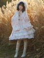 Pink Sakura Pattern Sweet Lolita OP Dress