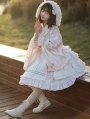 Pink Sakura Pattern Sweet Lolita OP Dress