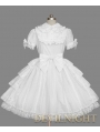 White Short Sleeves Bow Sweet Lolita Dress