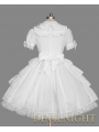 White Short Sleeves Bow Sweet Lolita Dress