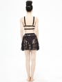 Black Gothic Lace Short Skirt