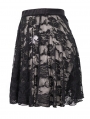 Black Gothic Lace Short Skirt