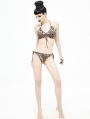 Leopard Gothic Sexy Two-Piece Bikini Set