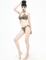 Leopard Gothic Sexy Two-Piece Bikini Set