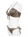 Leopard Gothic Sexy Two-Piece Bikini Set