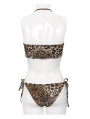 Leopard Gothic Sexy Two-Piece Bikini Set