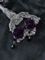 Dark Rose Gothic Pendant Earrings