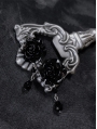 Dark Rose Gothic Pendant Earrings
