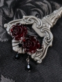 Dark Rose Gothic Pendant Earrings