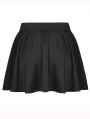 Black Gothic Grunge Short Plus Size Skirt