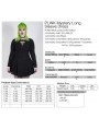 Black Gothic Punk Long Sleeve Short Plus Size Dress