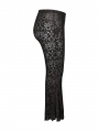 Dark Gothic Velvet Plus Size Flared Pants for Women